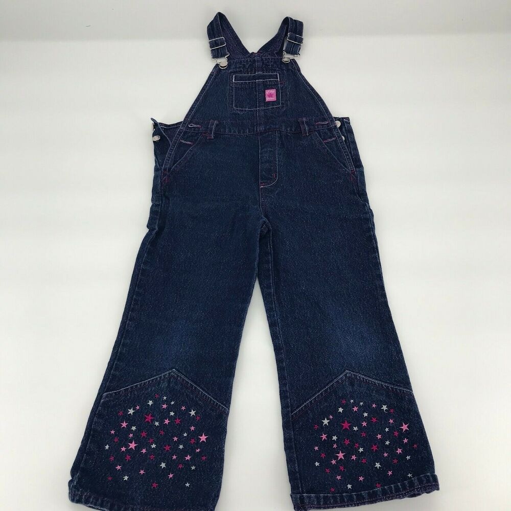 Faded Glory Girls Overalls Denim Sz 5